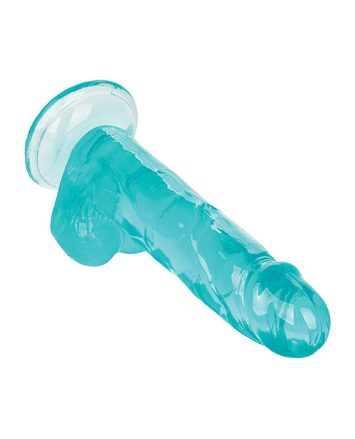 Size Queen 6" Big Dildo | Blue Suction Cup Dildo | Realistic Dildo | Sturdy Large Dildo