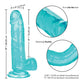 Size Queen 6" Big Dildo | Blue Suction Cup Dildo | Realistic Dildo | Sturdy Large Dildo