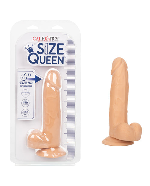 Size Queen 6" Big Dildo | Ivory Suction Cup Dildo | Realistic Dildo | Large Dildo