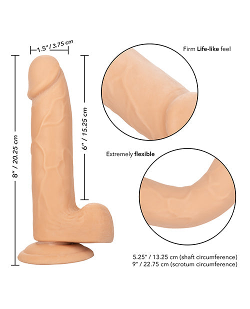 Size Queen 6" Big Dildo | Ivory Suction Cup Dildo | Realistic Dildo | Large Dildo