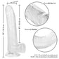 Size Queen 8" Big Dildo | Clear Suction Cup Dildo | Realistic Dildo | Large Dildo