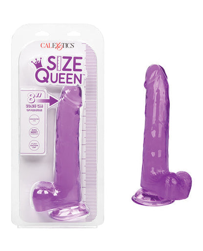 Size Queen 8" Big Dildo | Purple Dildo | Realistic Dildo | Suction Cup Dildo | Large Dildo