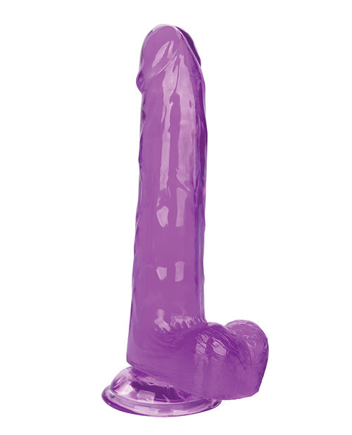 Size Queen 8" Big Dildo | Purple Dildo | Realistic Dildo | Suction Cup Dildo | Large Dildo