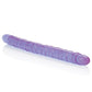 17" Big Dildo | Slim Jim Double Dildo | Veined Realistic Dildo | Reflective Gel Purple Dildo