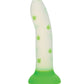 Glowing Stick Realistic Dildo | Leaf Suction Cup Dildo | Green Glow-in-the-Dark Big Dildo