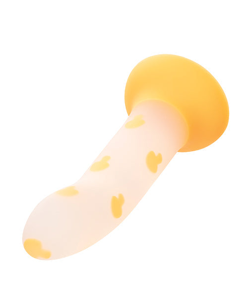 Glowing Stick Realistic Dildo | Orange Mushroom Suction Cup Dildo | Glow-in-the-Dark Big Dildo