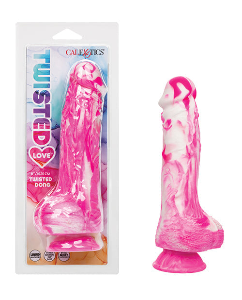 Twisted Love Realistic Dildo | Silicone Dildo | 5-Inch Dildo | Pink Dildo | Suction Cup Dildo