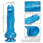 Twisted Love Realistic Dildo | Silicone Dildo | Blue 5-Inch Big Dildo | Suction Cup Dildo