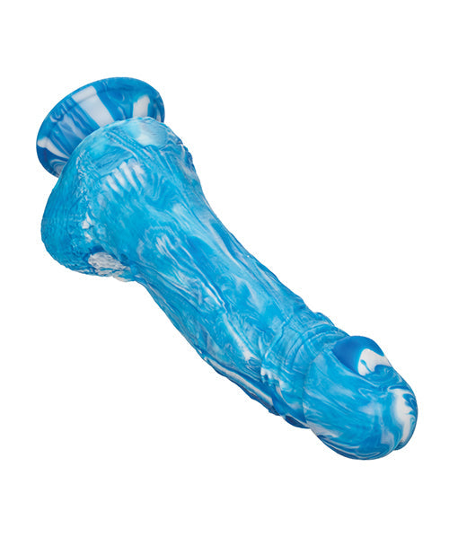 Twisted Love Realistic Dildo | Silicone Dildo | Blue 5-Inch Big Dildo | Suction Cup Dildo