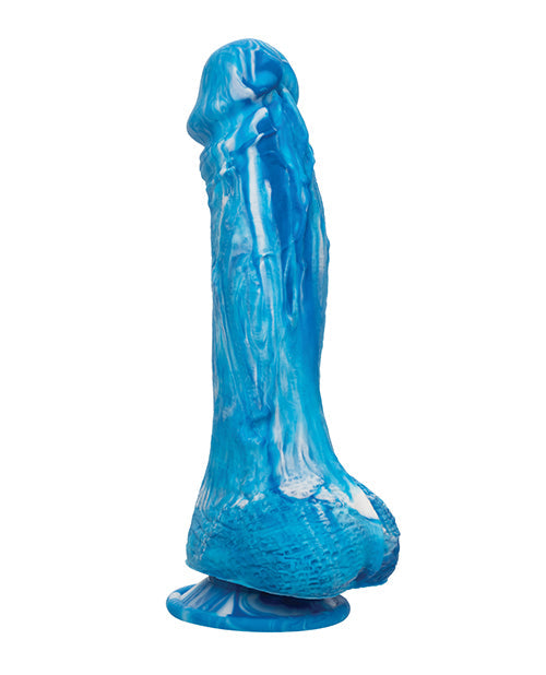 Twisted Love Realistic Dildo | Silicone Dildo | Blue 5-Inch Big Dildo | Suction Cup Dildo