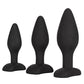 Silicone Anal Exerciser Kit - Black