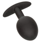 Weighted Silicone Anal Plug - Black