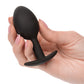 Weighted Silicone Anal Plug - Black