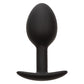 Weighted Silicone Anal Plug - Black