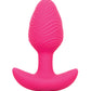 Cheeky Glow in the Dark Vibrating Butt Plug - Pink