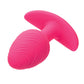 Cheeky Glow in the Dark Vibrating Butt Plug - Pink