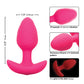 Cheeky Glow in the Dark Vibrating Butt Plug - Pink