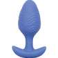 Cheeky Glow in the Dark Vibrating Butt Plug -  Large Blue