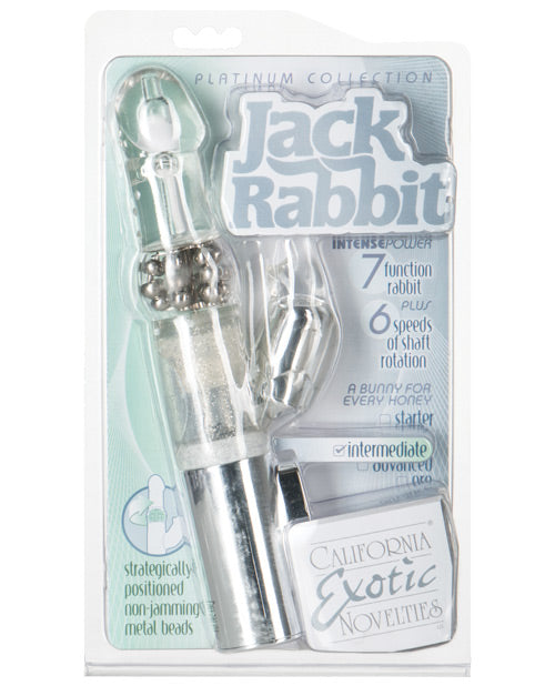 Jack Rabbit Vibrator | Platinum G Spot Vibrator | Silver Clit Vibrator | Best Vibrator for Women