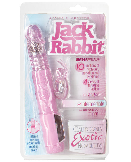 Jack Rabbit Vibrator | Petite Thrusting Vibrator | Pink G Spot Vibrator | Clit Vibrator | Best Vibrator for Women