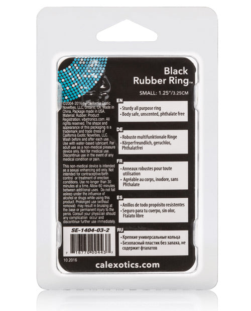 Black Rubber Ring - Small