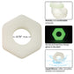 Alpha Liquid Silicone Glow in the Dark Prolong Sexagon Ring