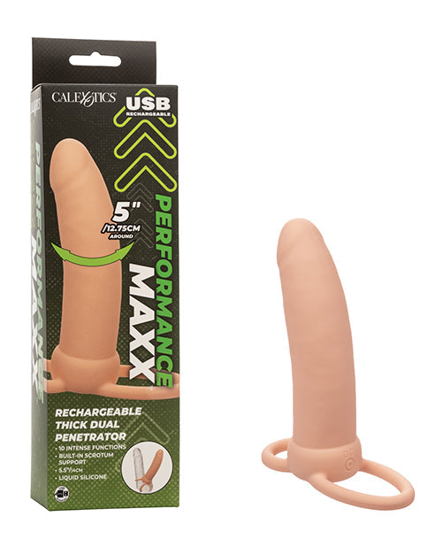 Performance Maxx Rechargeable Thick Dual Penetrator - Ivory