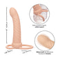 Performance Maxx Rechargeable Ribbed Dual Penetrator - Ivory