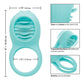 Couple's Enhancers Silicone Rechargeable French Kiss Enhancer - Teal