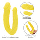 Boundless AC-DC Realistic Dildo | 13.5" Big Double Dildo | Yellow Large Dildo | Giant Dildo