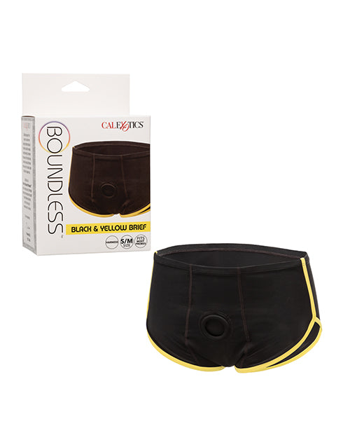 Boundless Boxer Brief - Black/Yellow S/M