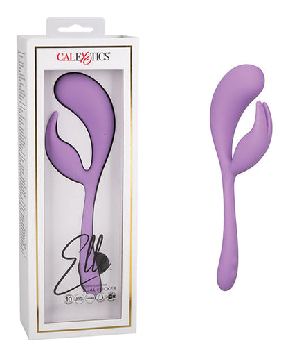 Elle Purple Rabbit Vibrator | Liquid Silicone G Spot Vibrator | Dual Flicker Clit Vibrator | Best Vibrator for Women