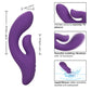 Stella Liquid Silicone Dual Pleaser - Purple