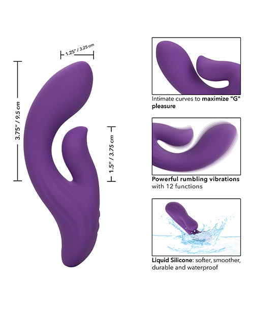 Stella Liquid Silicone Dual Pleaser - Purple