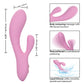 Contour Zoie Flexible Dual Massager - Pink