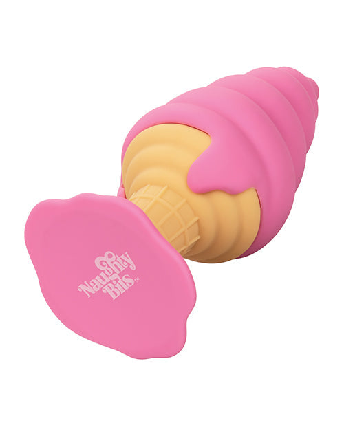 Naughty Bits Yum Bum Ice Cream Cone Butt Plug - Pink