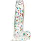 Naughty Bits Large Dildo | I Love Dick Suction Cup Dildo | Heart Filled Multicolor Big Dildo