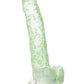 Naughty Bits Large Dildo | Glow In The Dark Big Dildo | Weed Leaf Suction Cup Dildo