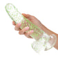 Naughty Bits Large Dildo | Glow In The Dark Big Dildo | Weed Leaf Suction Cup Dildo