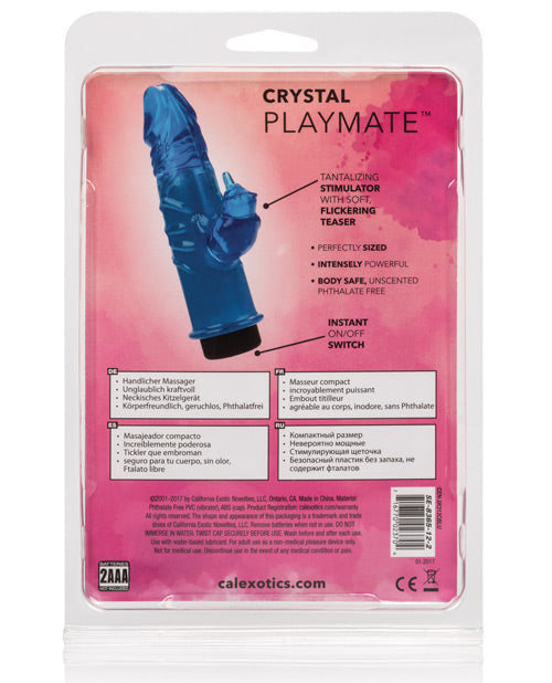 3" Big Dildo | Crystal Playmate Clit Vibrator | Blue Dual Stimulator Small Vibrator | Best Vibrator for Women