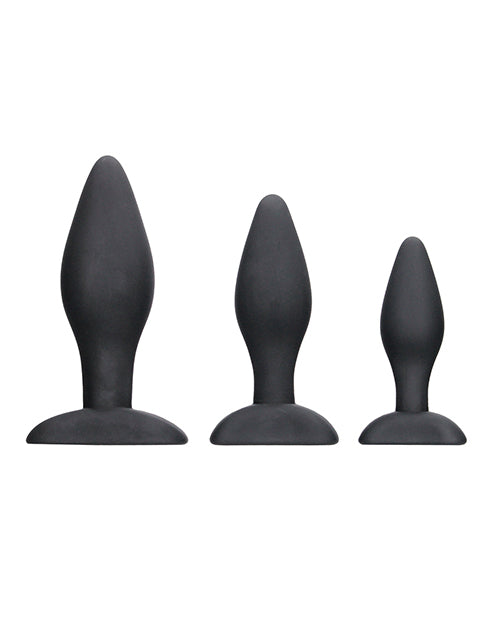 Shots Ouch Apex Butt Plug Set - Black