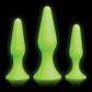 Shots Ouch Butt Plug Set - Glow in the Dark