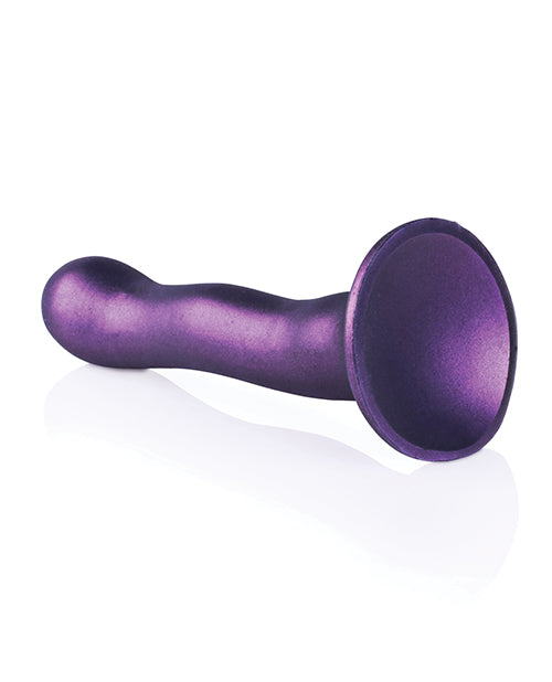 Shots Ouch 7" Big Dildo | Curvy G-Spot Realistic Dildo | Metallic Purple Suction Cup Dildo