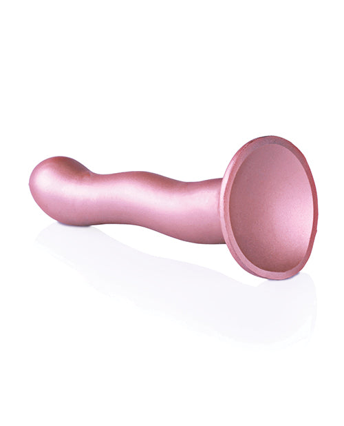 Shots Ouch 7" Big Dildo | Curvy G-Spot Realistic Dildo | Rose Gold Suction Cup Dildo