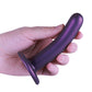 Shots Ouch 5" Big Dildo | Smooth G-Spot Large Dildo | Metallic Purple Suction Cup Dildo