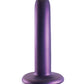 Shots Ouch 5" Big Dildo | Smooth G-Spot Large Dildo | Metallic Purple Suction Cup Dildo