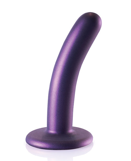 Shots Ouch 5" Big Dildo | Smooth G-Spot Large Dildo | Metallic Purple Suction Cup Dildo