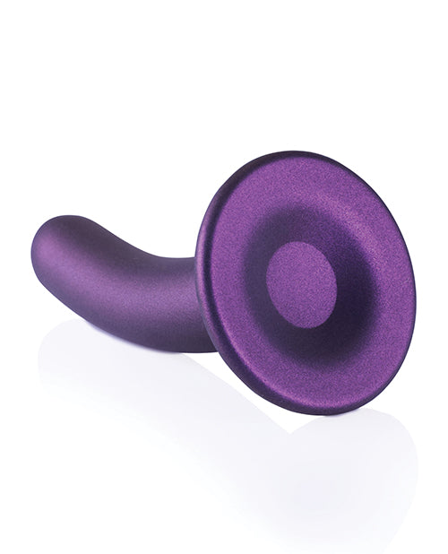 Shots Ouch 6" Big Dildo | Smooth G-Spot Realistic Dildo | Metallic Purple Suction Cup Dildo