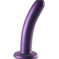 Shots Ouch 6" Big Dildo | Smooth G-Spot Realistic Dildo | Metallic Purple Suction Cup Dildo