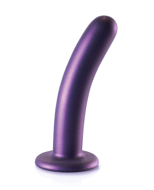 Shots Ouch 6" Big Dildo | Smooth G-Spot Realistic Dildo | Metallic Purple Suction Cup Dildo